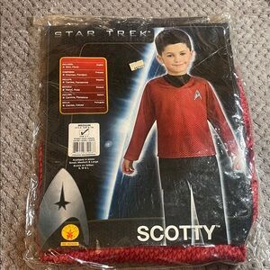 Star Trek Scotty costume size medium 8-10 NEW